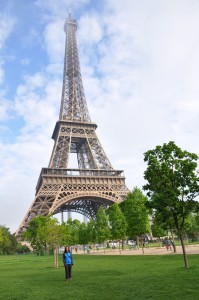 Yvonne at the Eiffel Tower