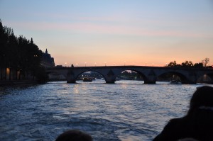 The Seine at sunset