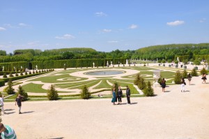 Part of the garden at Versailles
