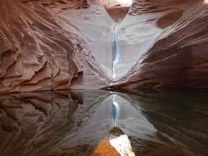 Side canyon reflection